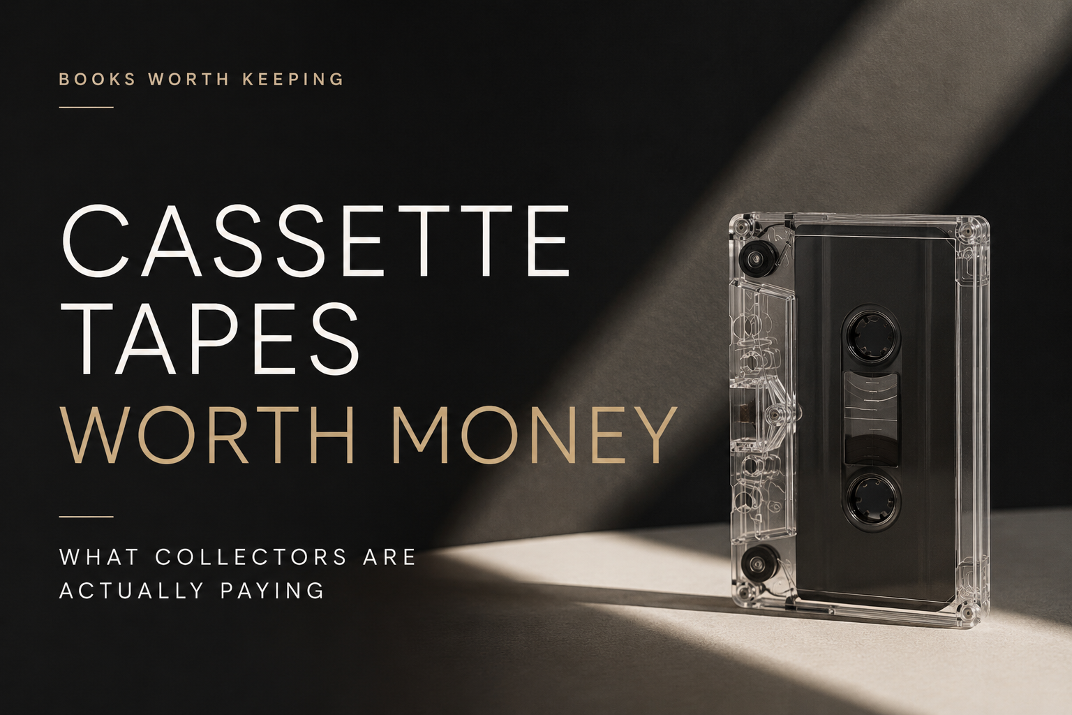 Cassette Tapes Worth Money: What Collectors Are Actually Paying