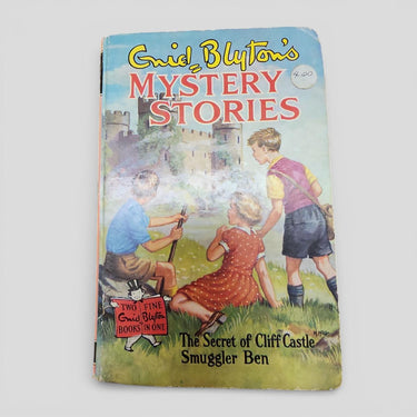 Mystery Stories: The Secret of Cliff Castle & Smuggler Ben by Enid Blyton - book cover