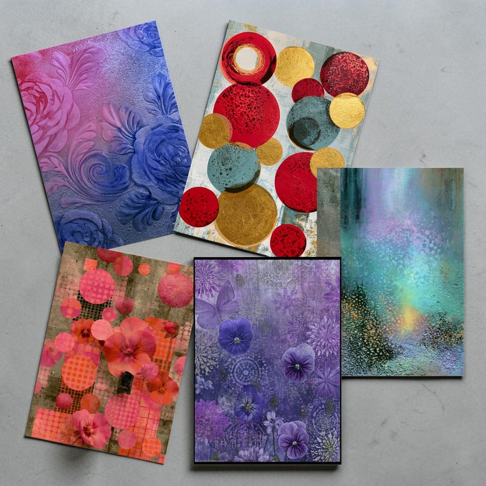 Mixed Media Art Papers - Download Volume 01 - 12 Printable Digital Papers