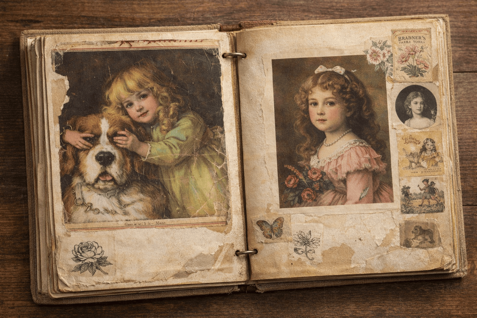 1902 Victorian Scrapbook – Printable Antique Ephemera Pages | Vintage Junk Journal Kit | Instant Digital Download