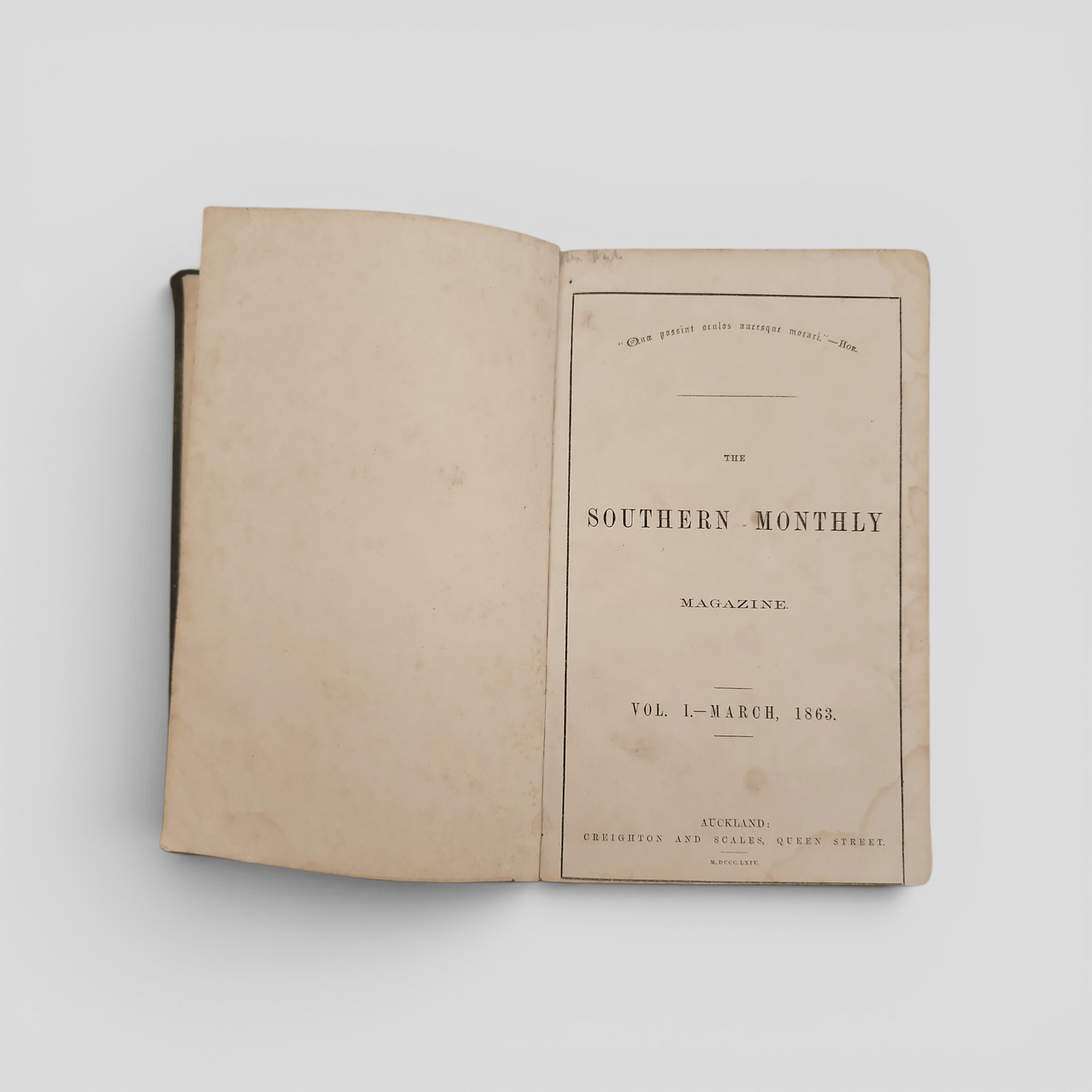 The Southern Monthly Magazine: Bound Volume, March–September 1863