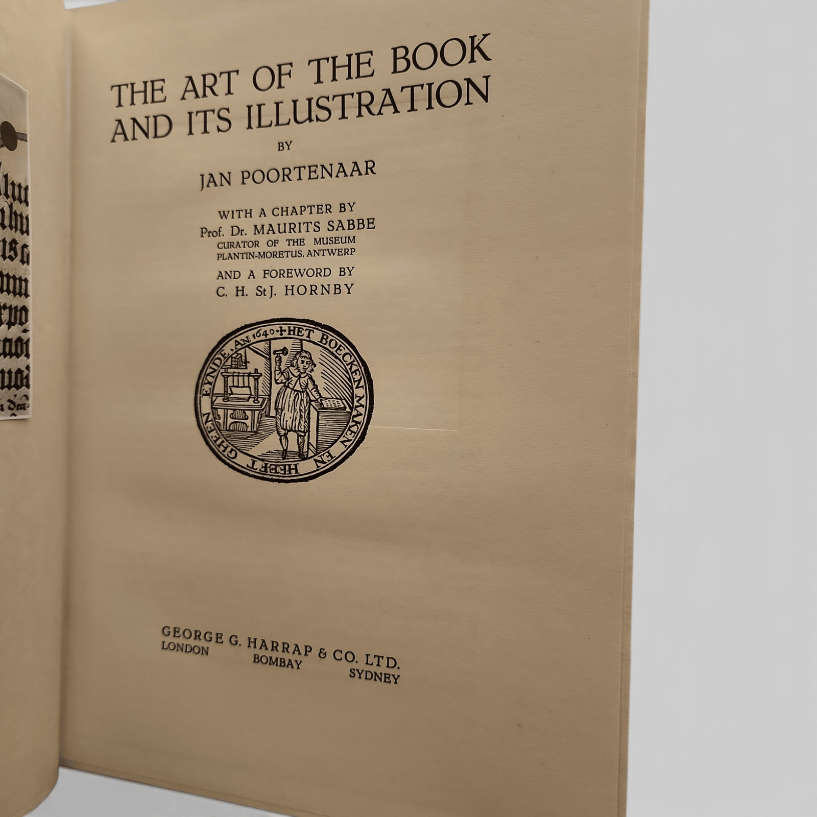 The Art of the Book and Its Illustration by Jan Poortenaar