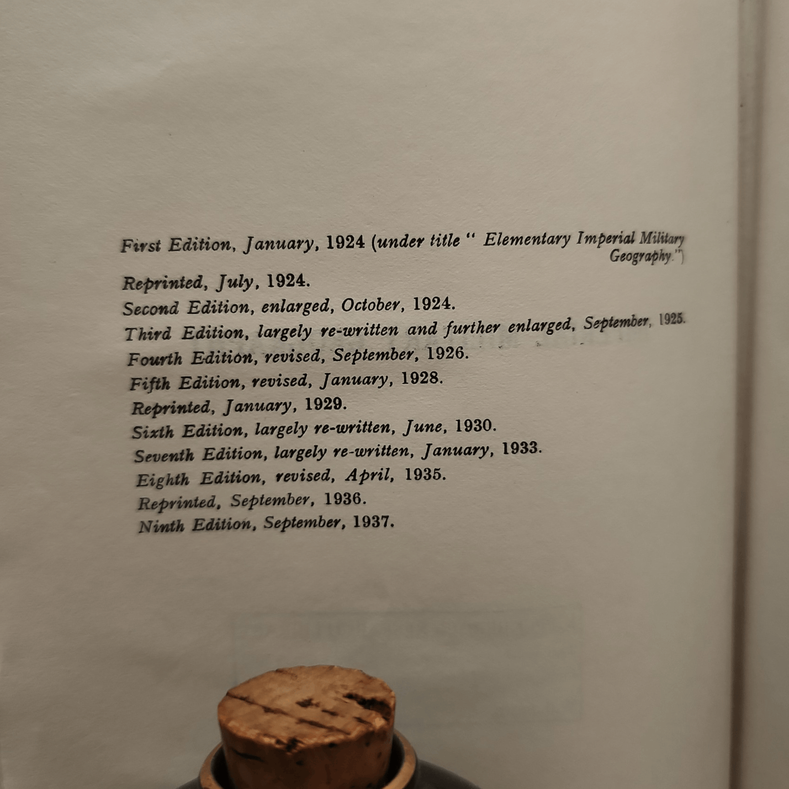 Imperial Military Geography by Major D. H. Cole