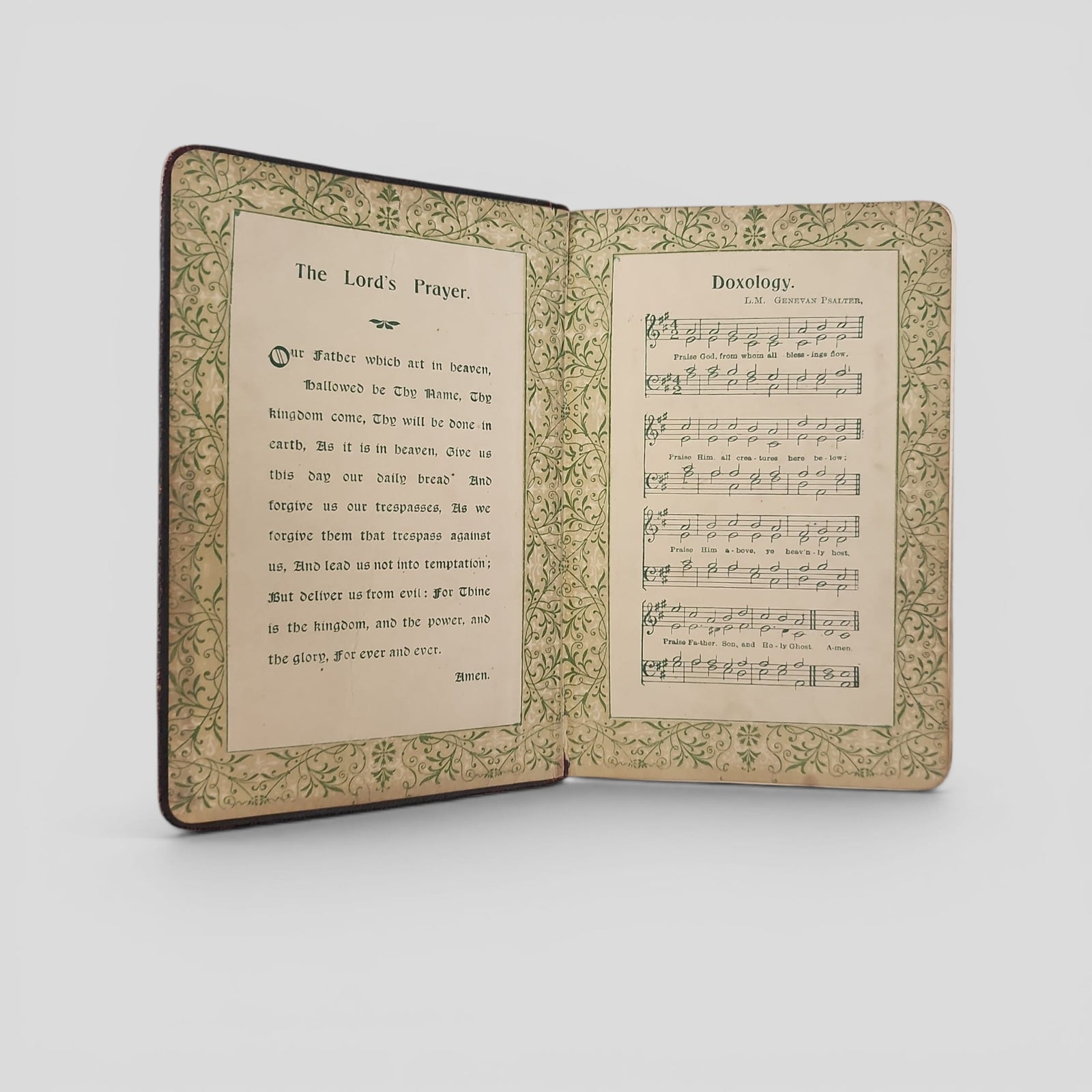 Vintage 1902 Leatherbound Primitive Methodist Hymnal with Accompanying Tunes