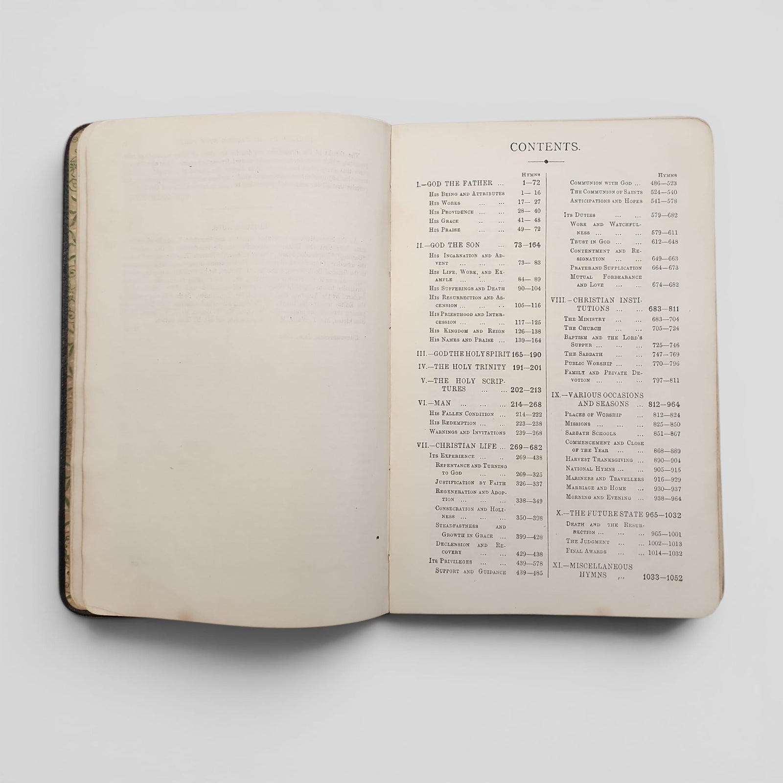 Vintage 1902 Leatherbound Primitive Methodist Hymnal with Accompanying Tunes