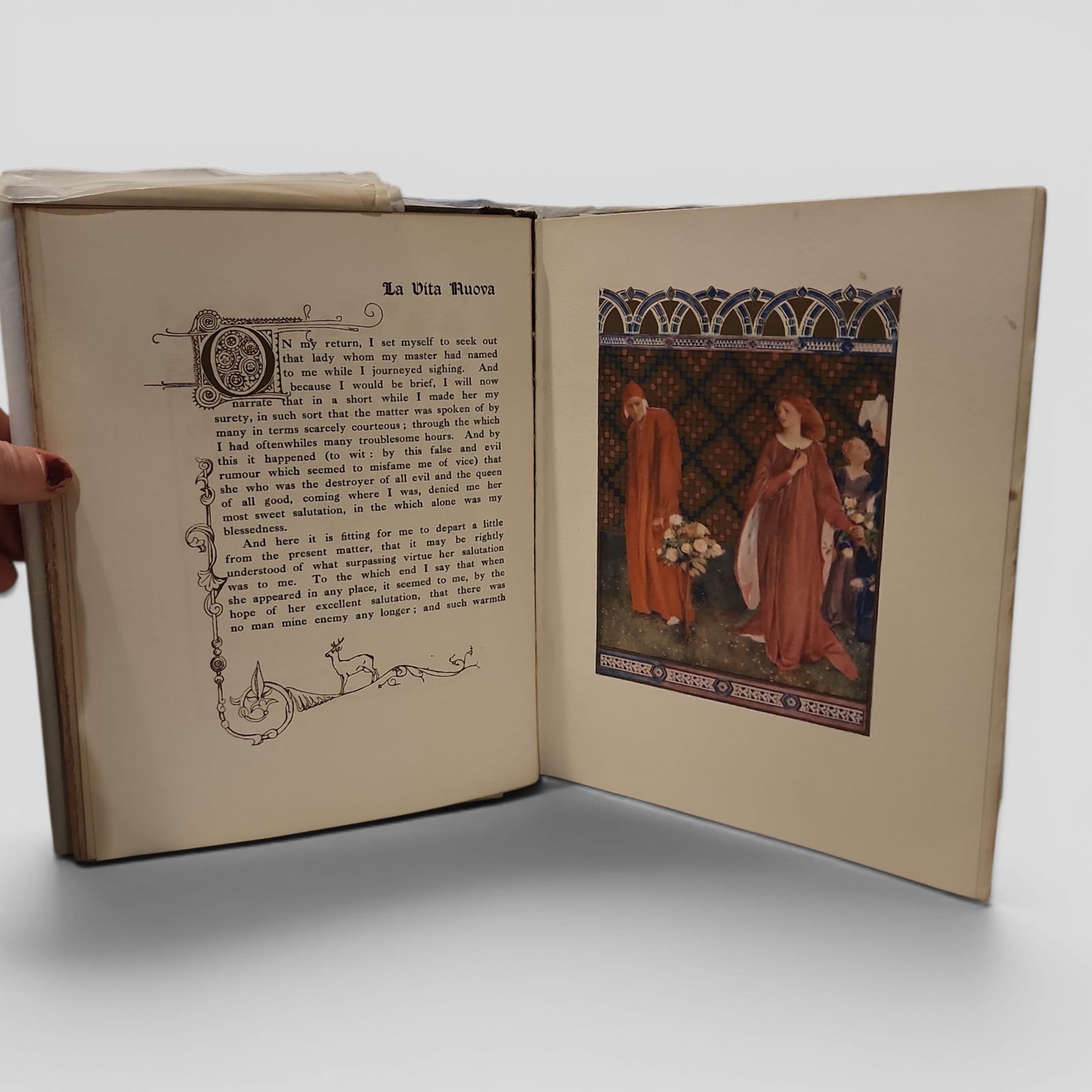 La Vita Nuova by Dante Alighieri, illustrated by Evelyn Paul, translation by Dante Gabriel Rossetti, George G. Harrap and Co., 1916.