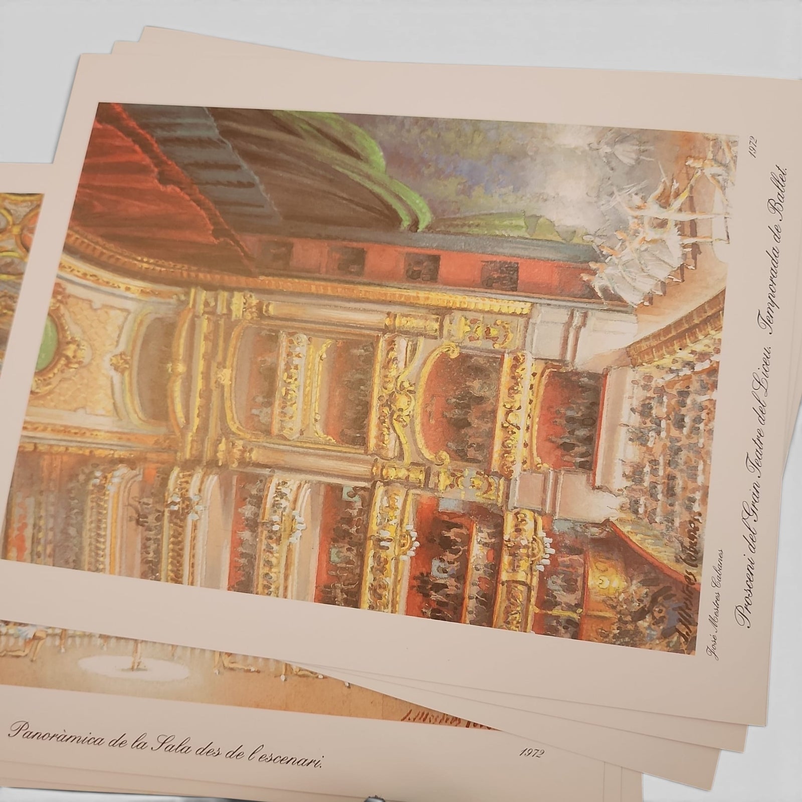 8 original prints by Spanish scenographer José Mestres Cabanes.
