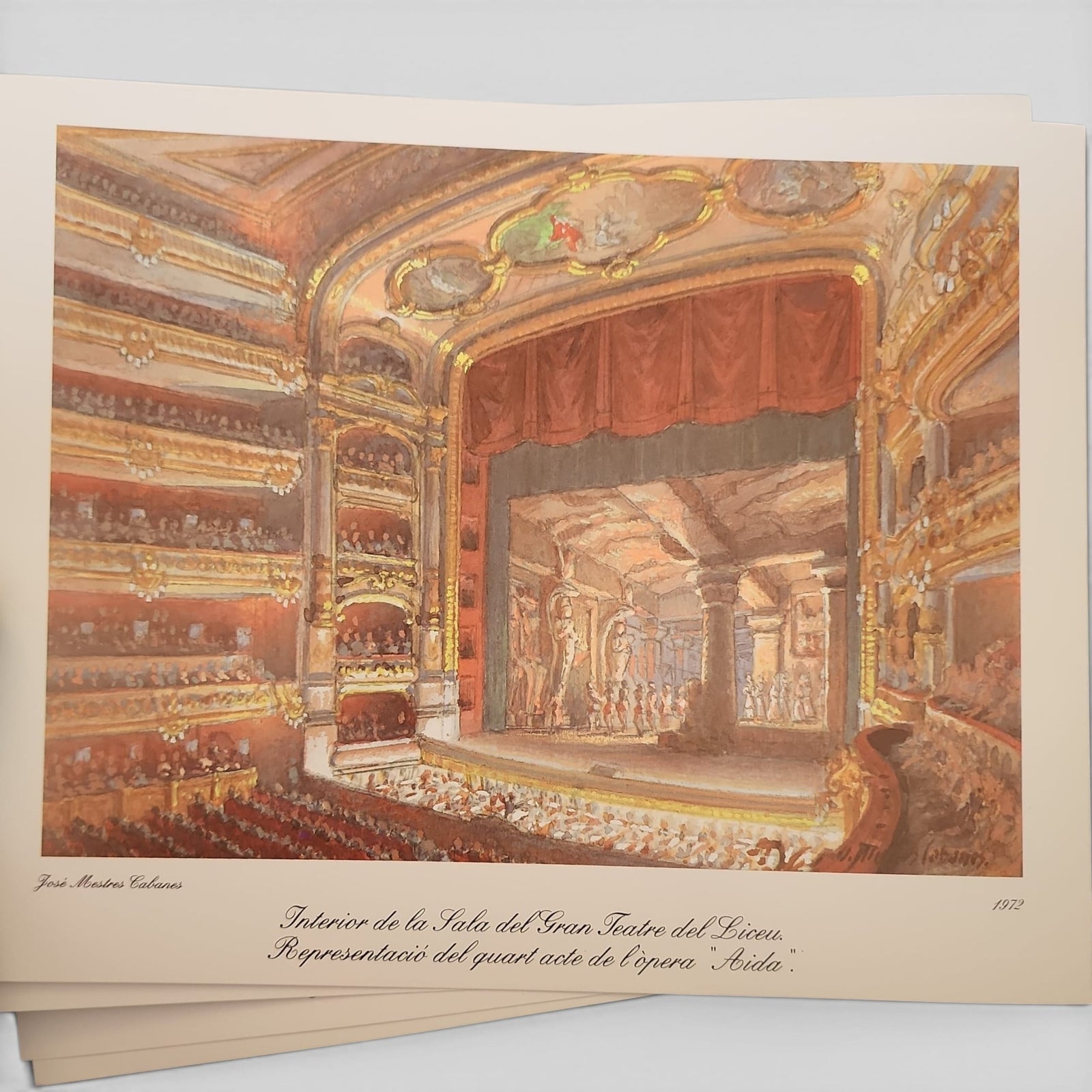 8 original prints by Spanish scenographer José Mestres Cabanes.