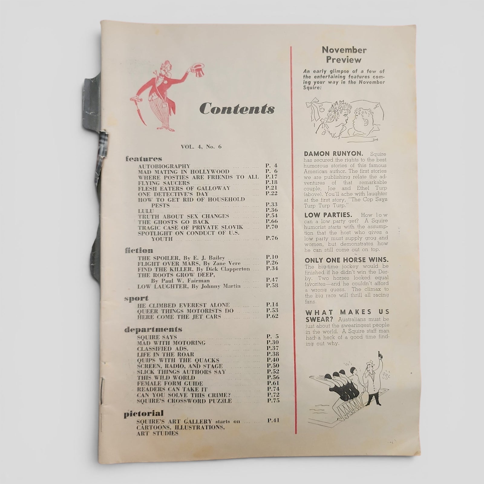 Squire: A Man's Magazine October 1954