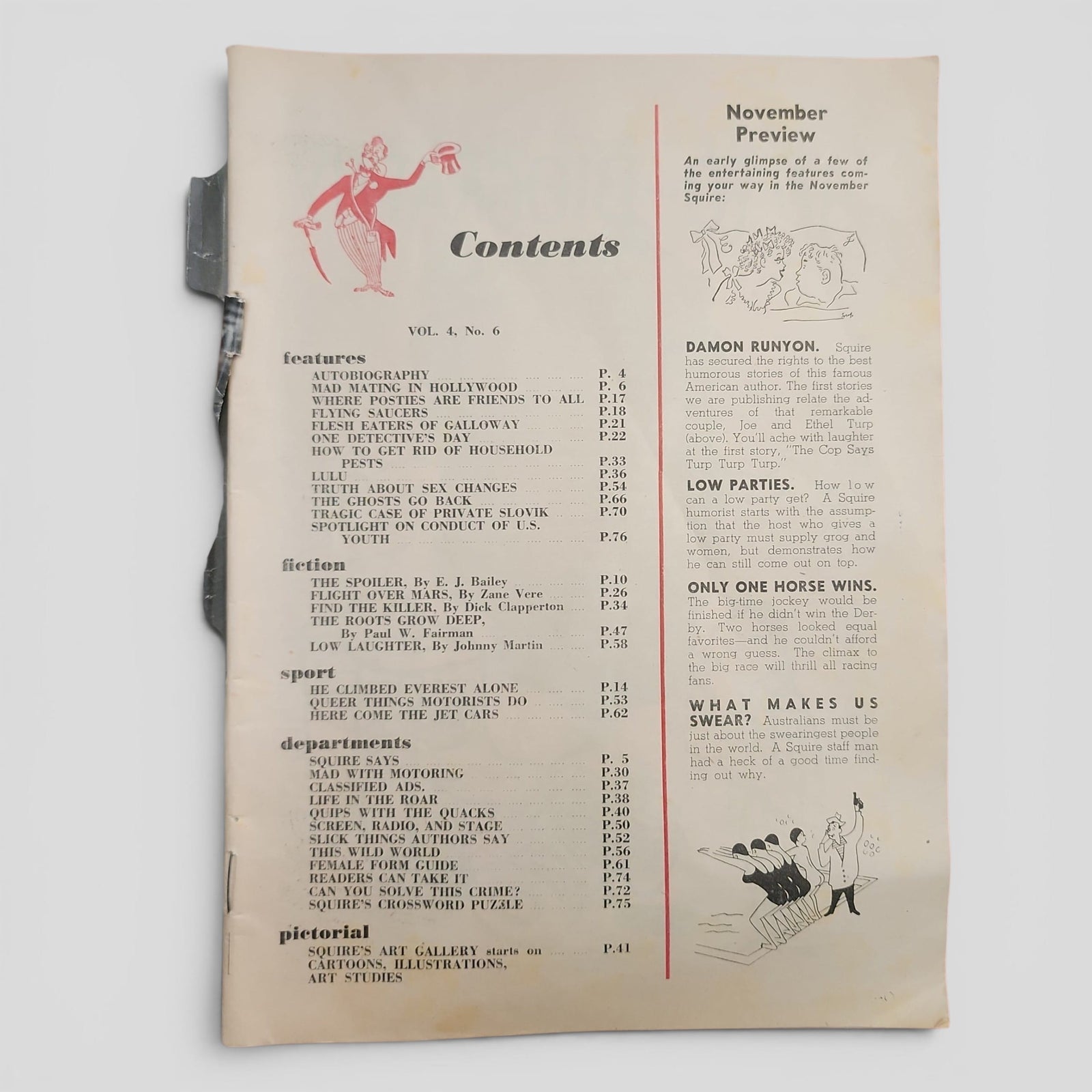 Squire: A Man's Magazine October 1954