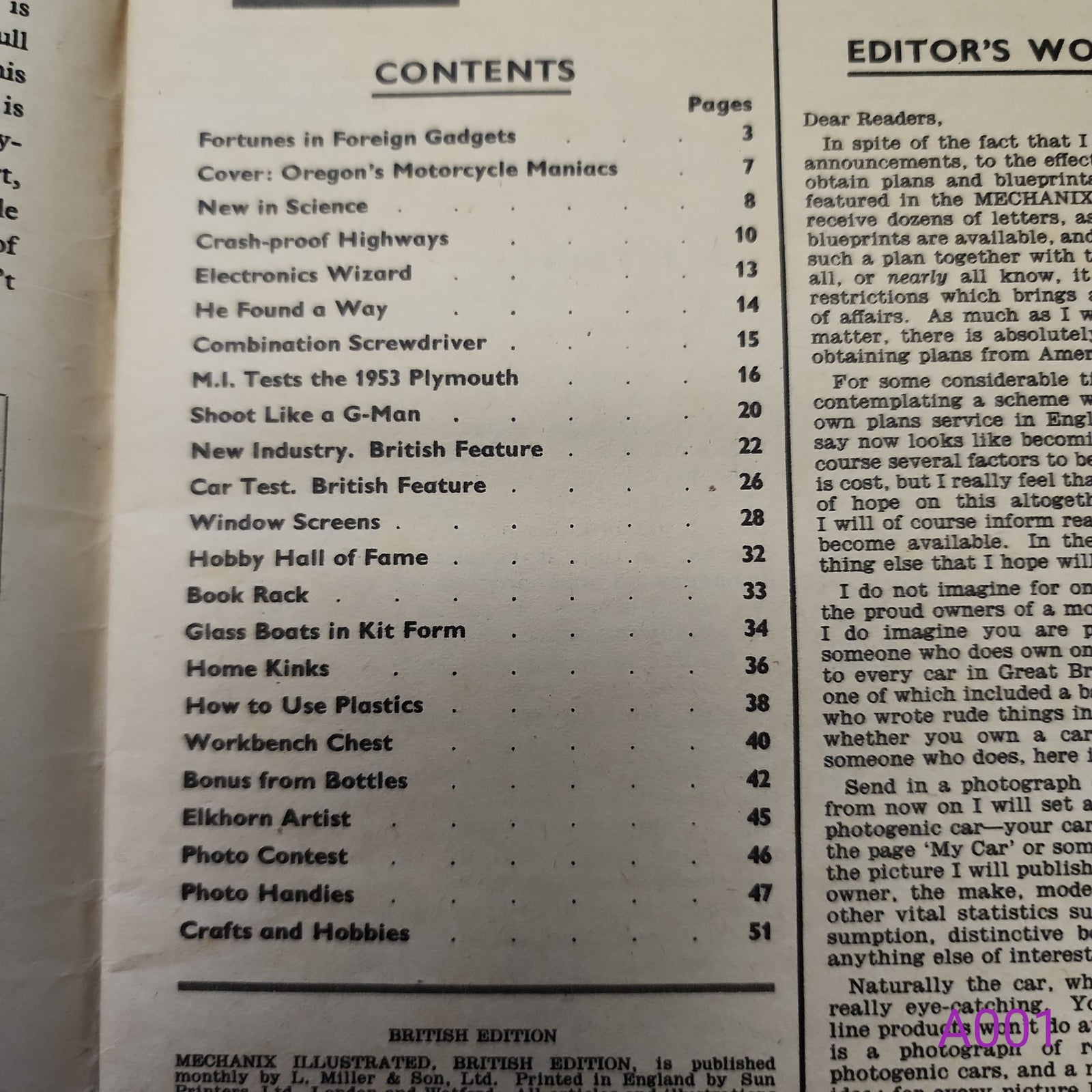 Mechanix Illustrated British Edition Vol. 2 No. 34 September 1953