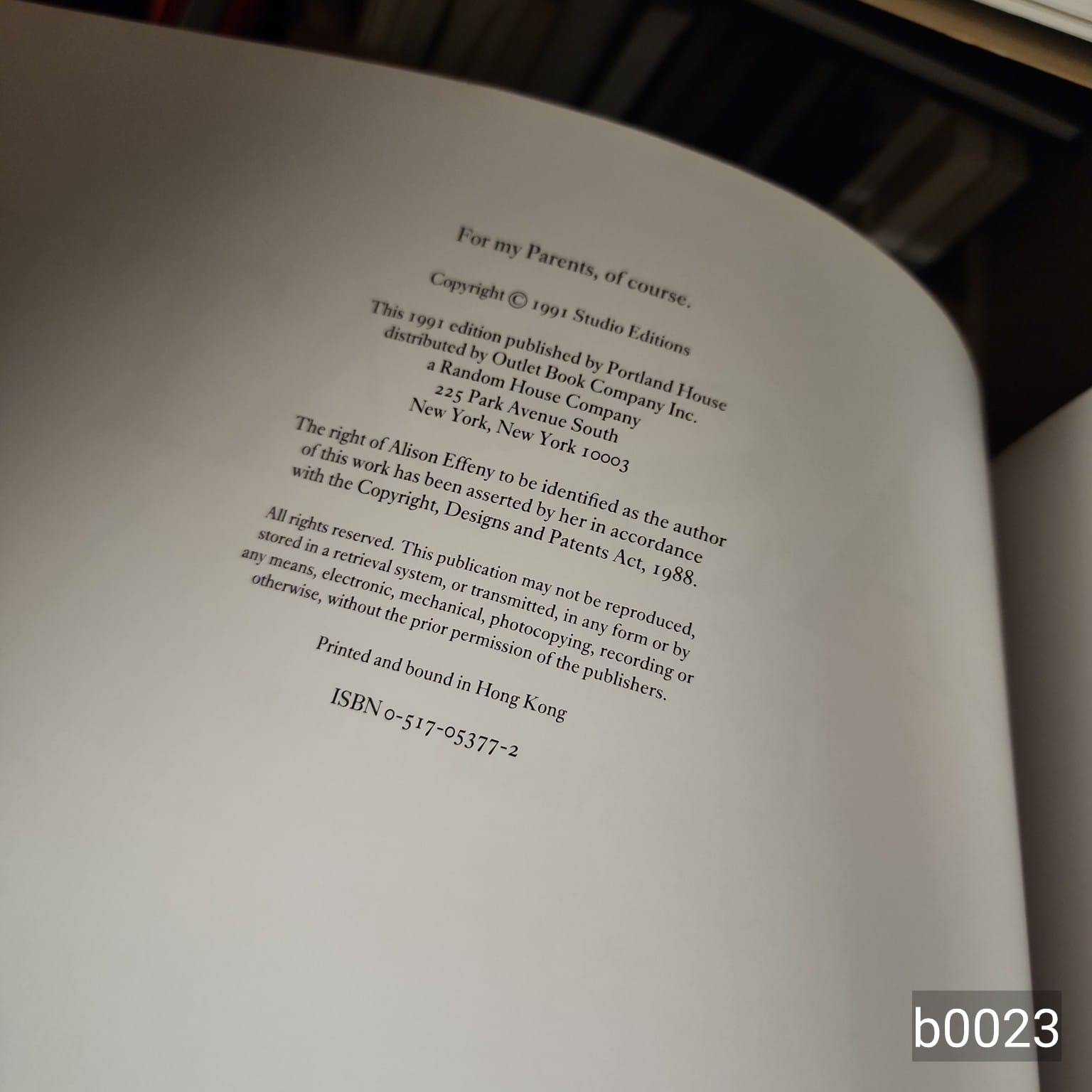 Cassatt: The Masterworks by Alison Effeny copyright page and ISBN