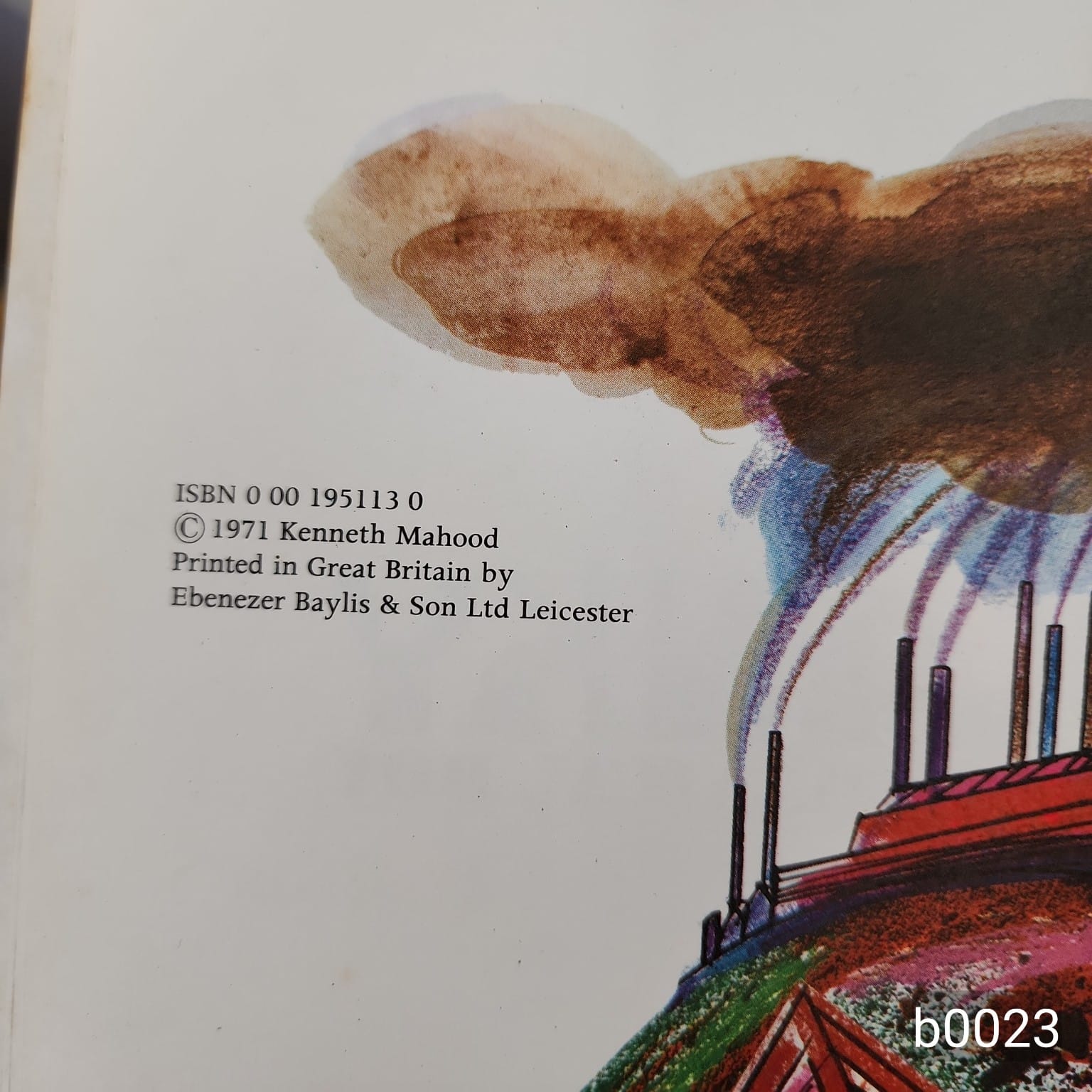 Clanky the Mechanical Boy by Kenneth Mahood copyright page and ISBN