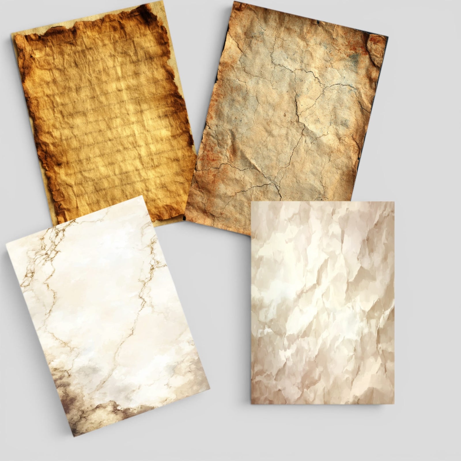 Printable Aged Vintage Paper Volume 01 - 30 Printable Digital Papers