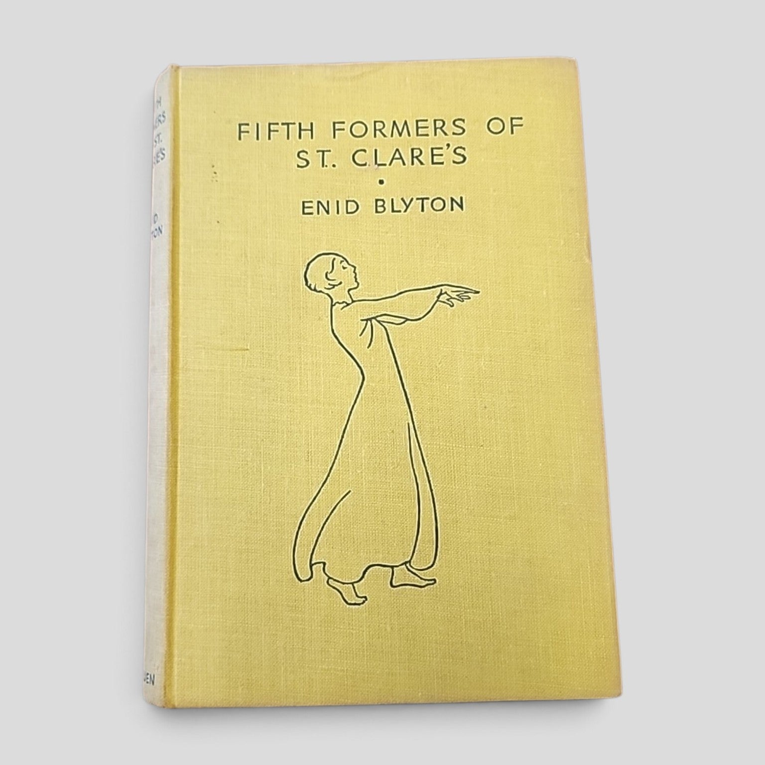 Fifth Formers of St. Clare's by Enid Blyton, 1949 fourth edition yellow cloth hardcover