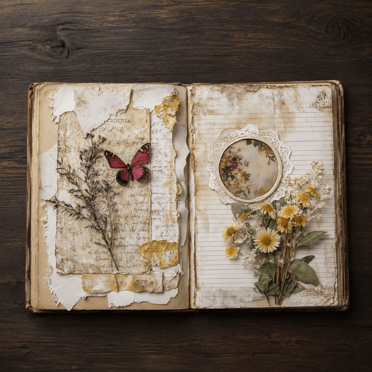 Printable Floral Journal Page Bundle – 60 Pages
