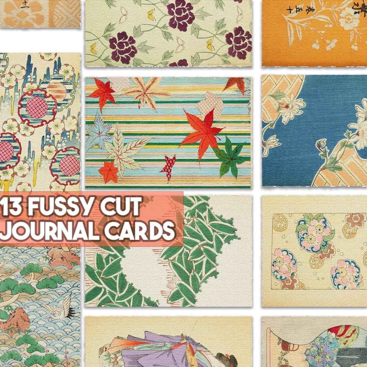Huge Japanese Theme Digital Junk Journal Kit (A4) - Books Worth Keeping
