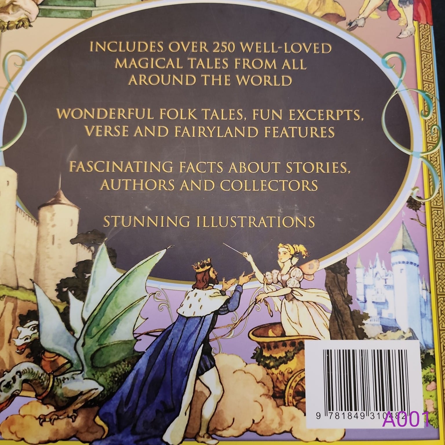 Back cover of The Joy of Fairy Tales showing features and ISBN barcode