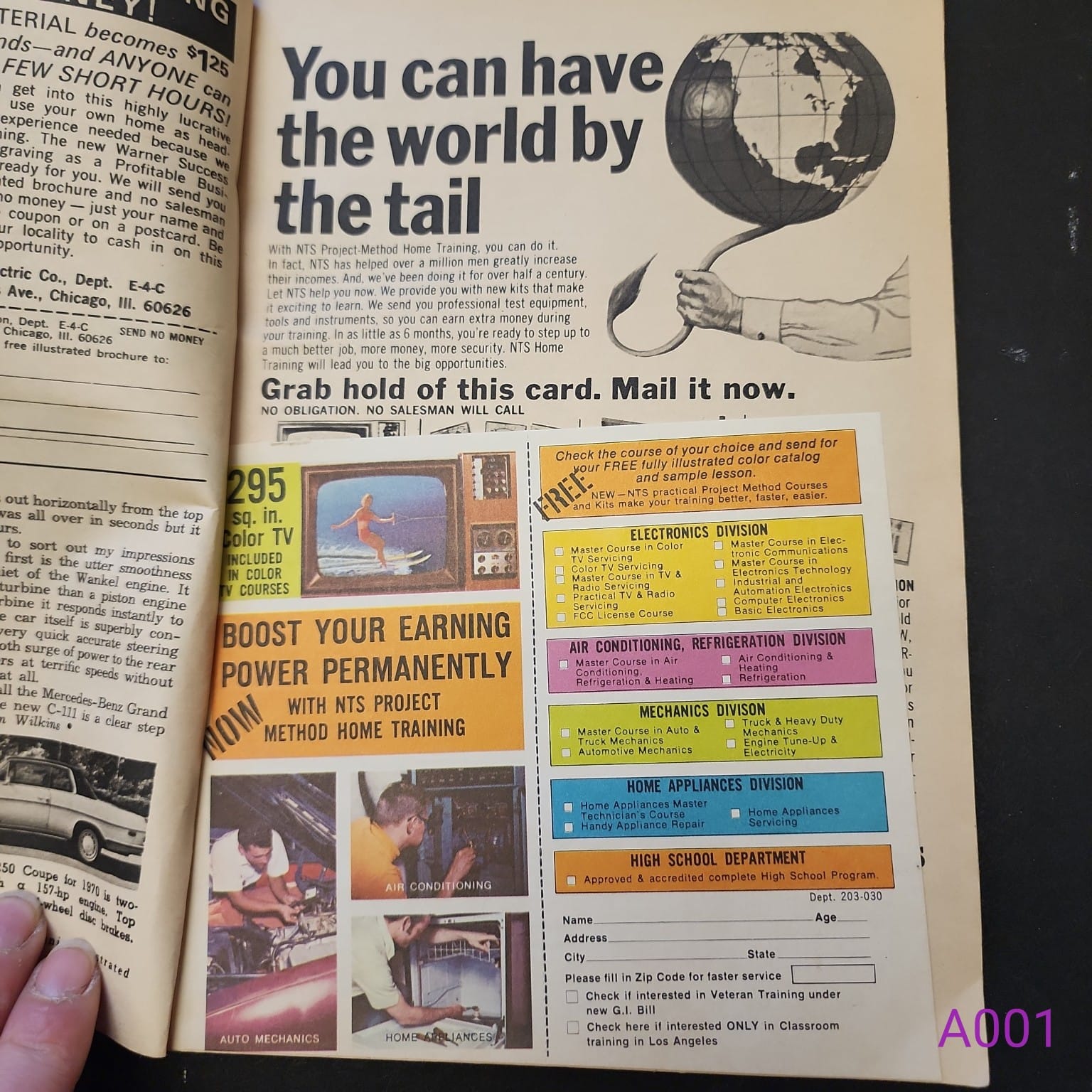 Mechanix Illustrated March 1970 contents page Volume 66 Number 502
