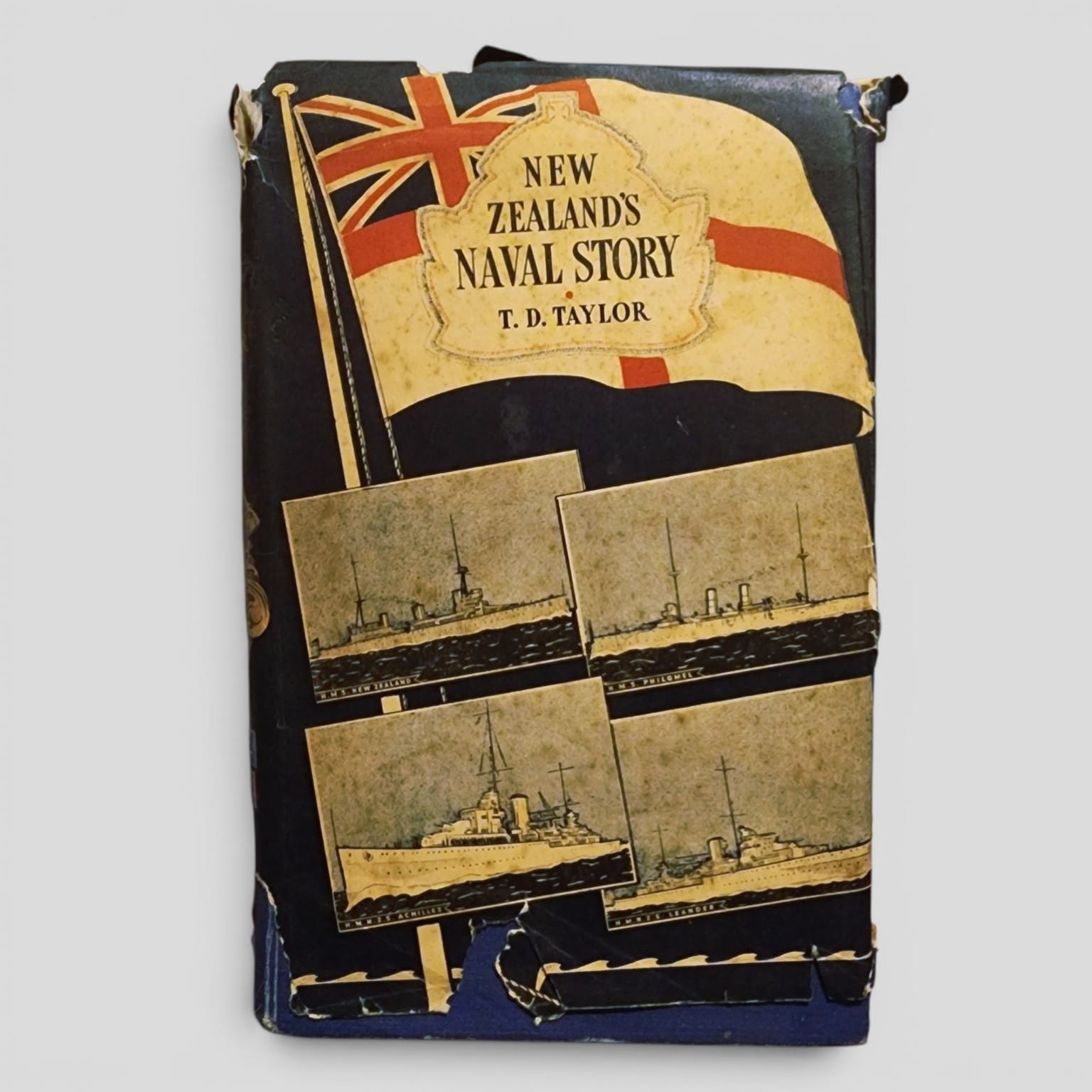 New Zealand's Naval Story by T. D. Taylor 1948 first edition dust jacket