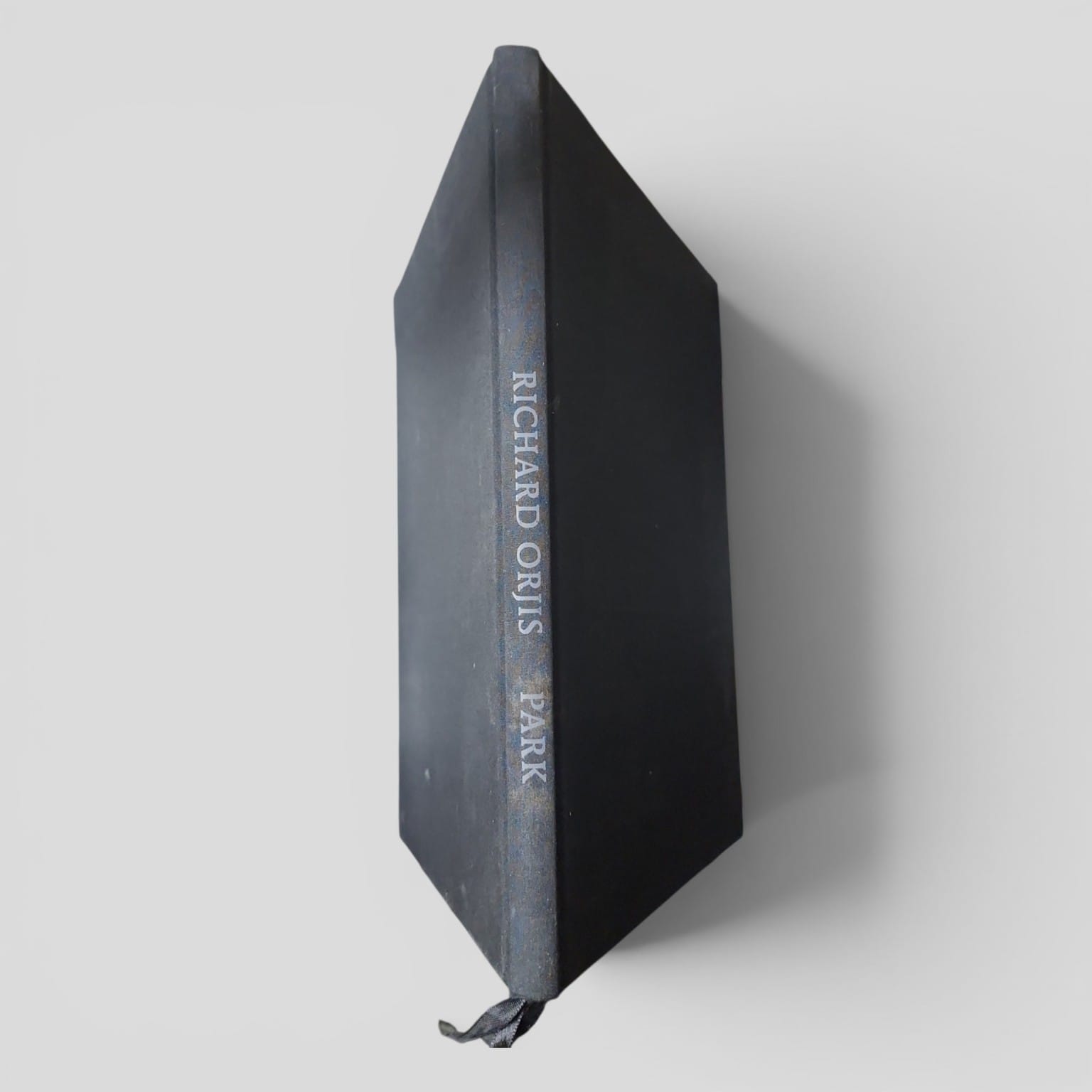 Black cloth hardcover of Park by Richard Orjis, 2011 New Zealand art monograph