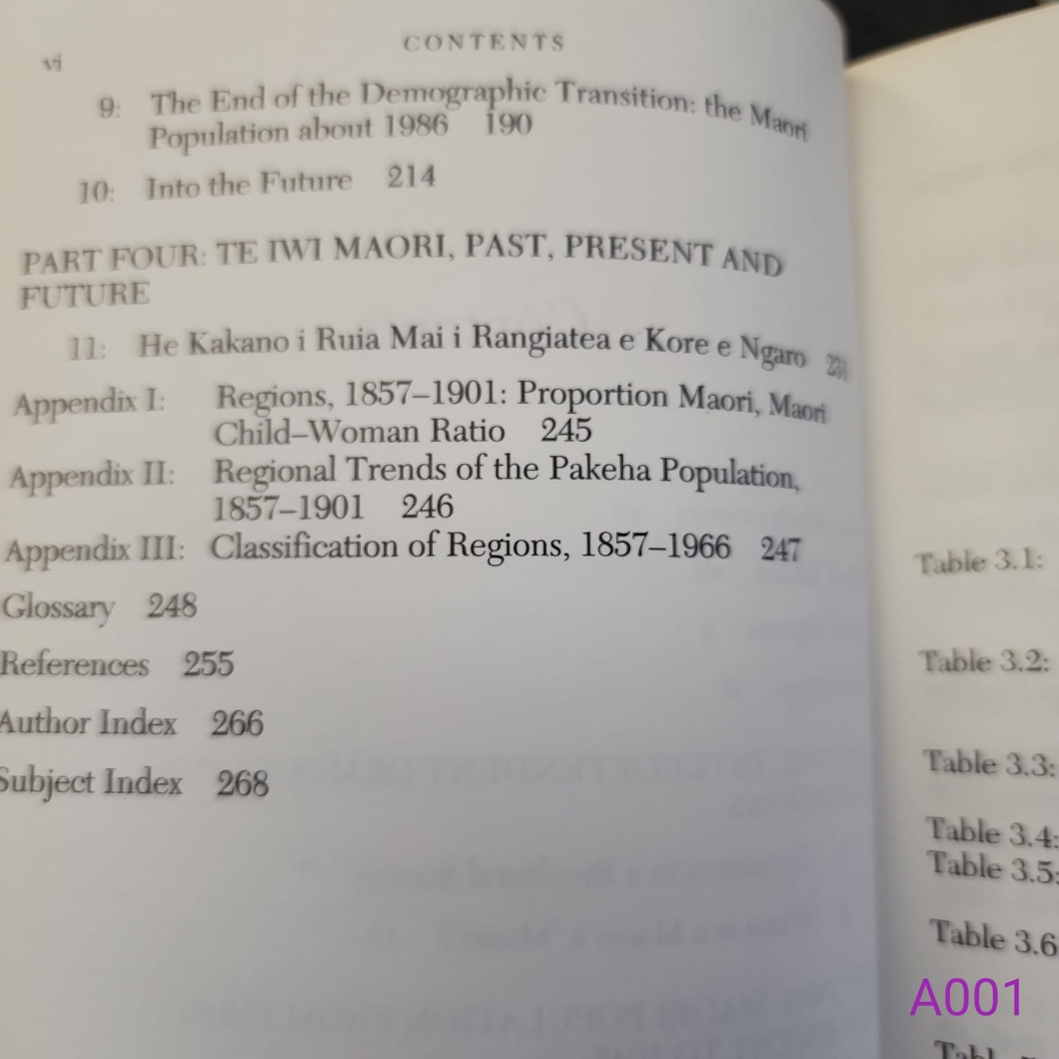 Contents page