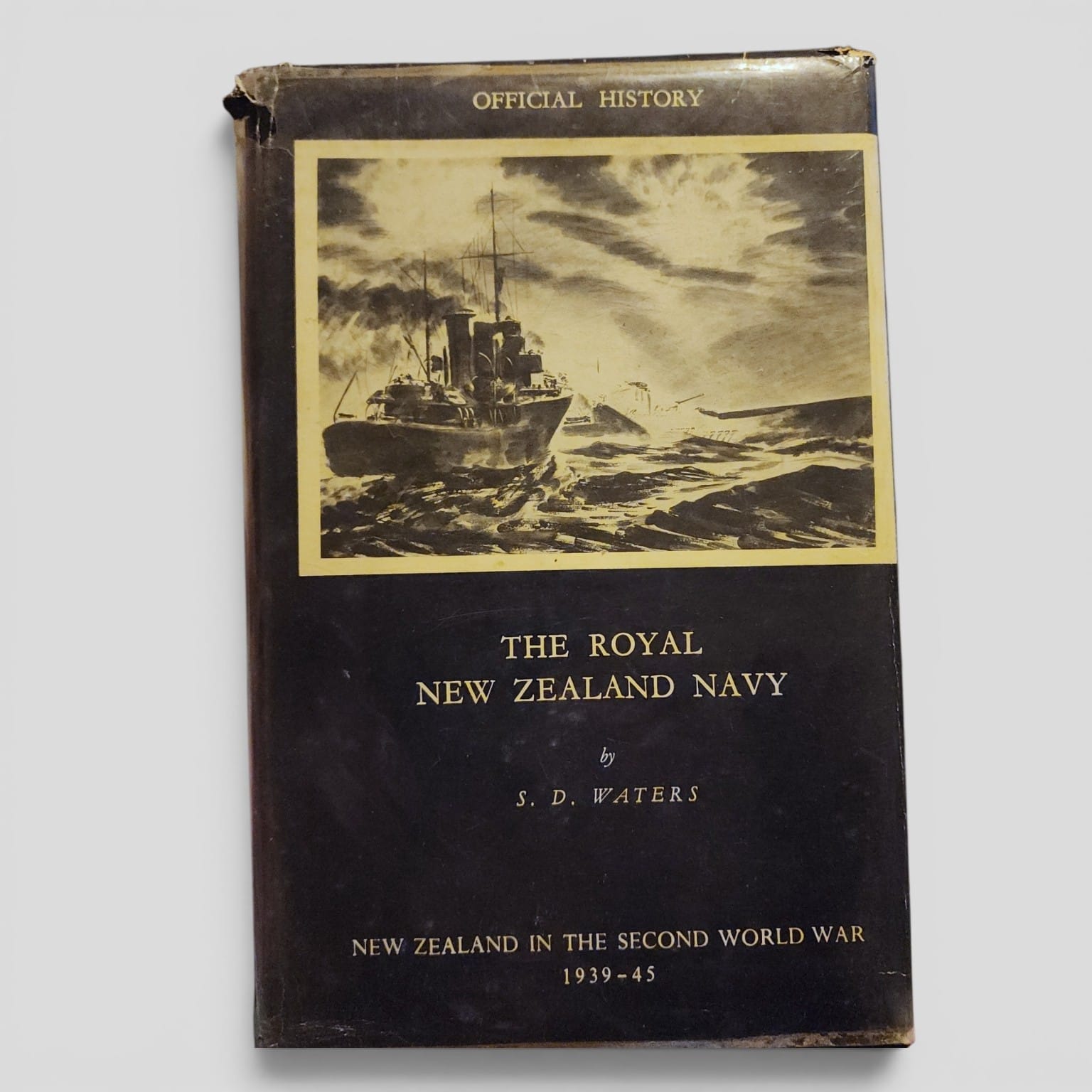 The Royal New Zealand Navy by S. D. Waters 1956 first edition dust jacket