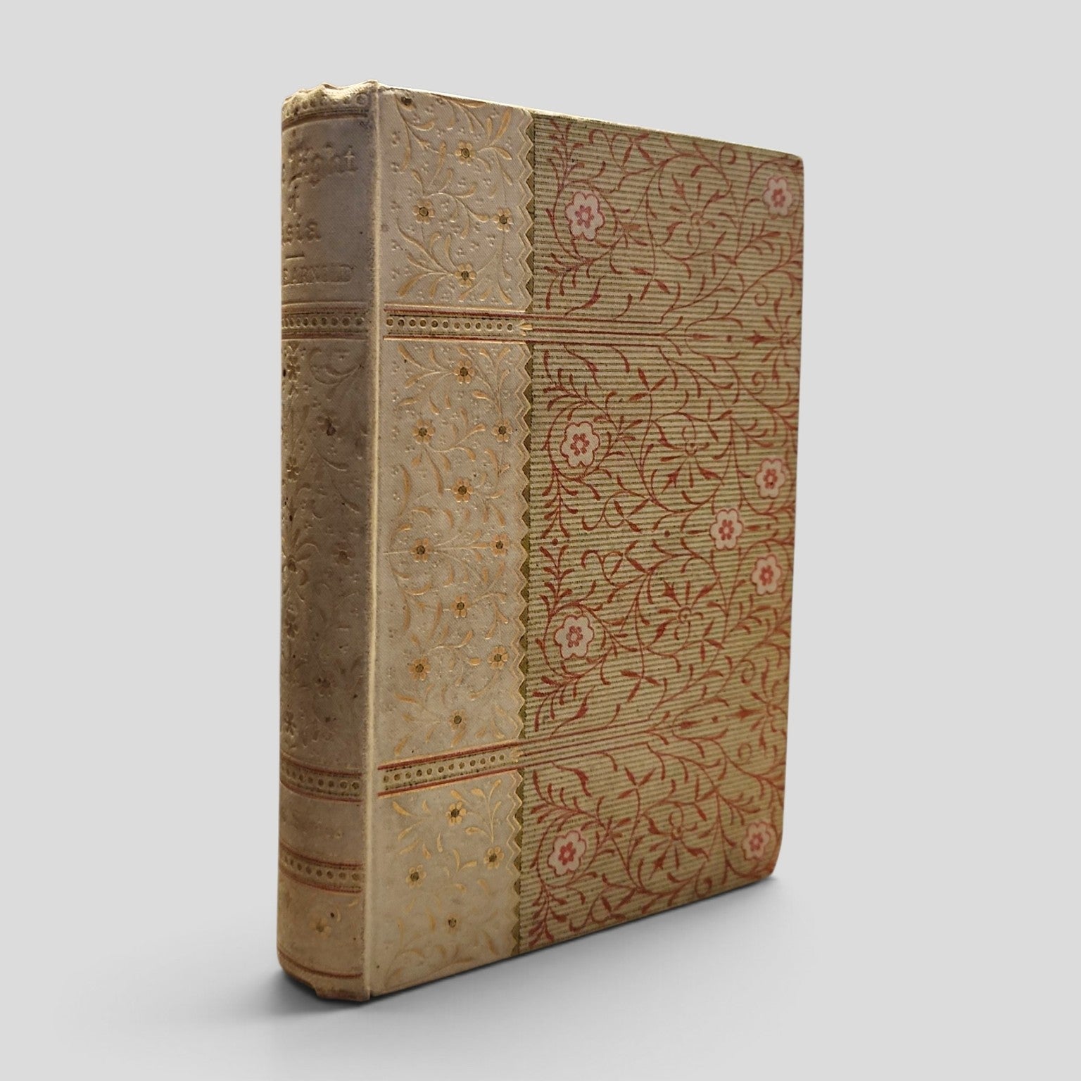 The Light of Asia by Sir Edwin Arnold, 1889 Trübner & Co., decorative hardcover binding