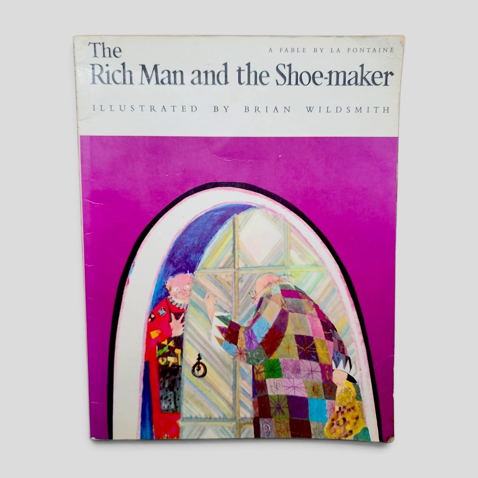 The Rich Man and the Shoe-maker by La Fontaine, illustrated by Brian Wildsmith - vintage paperback cover