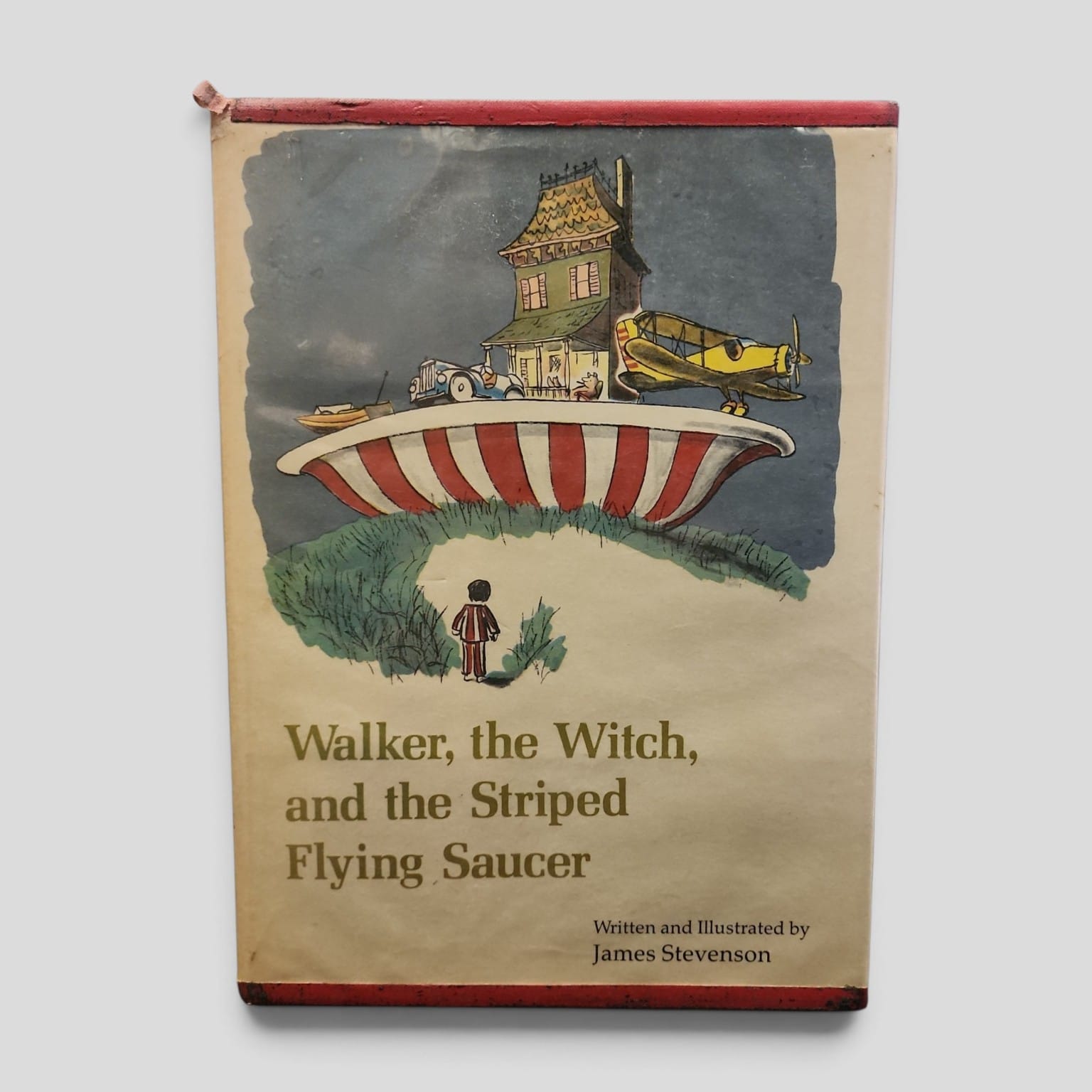 Walker, the Witch, and the Striped Flying Saucer by James Stevenson - front cover