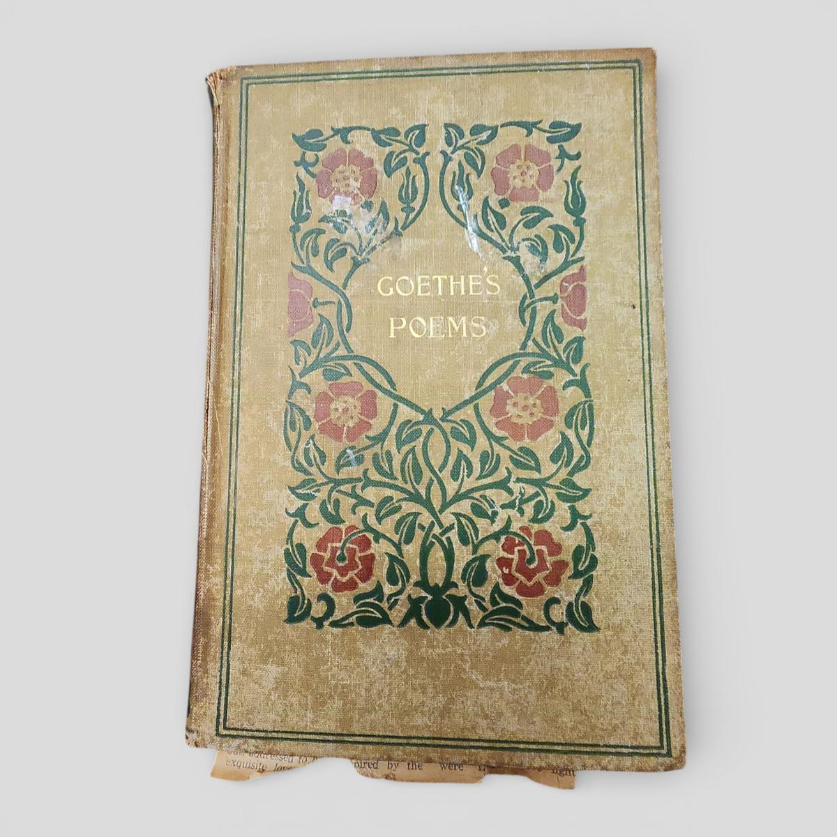Goethe's Poems by J.W. Goethe - book cover
