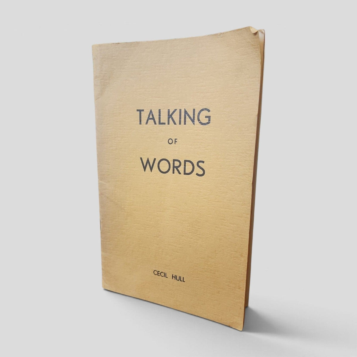 Talking of Words by Cecil F. Hull front cover