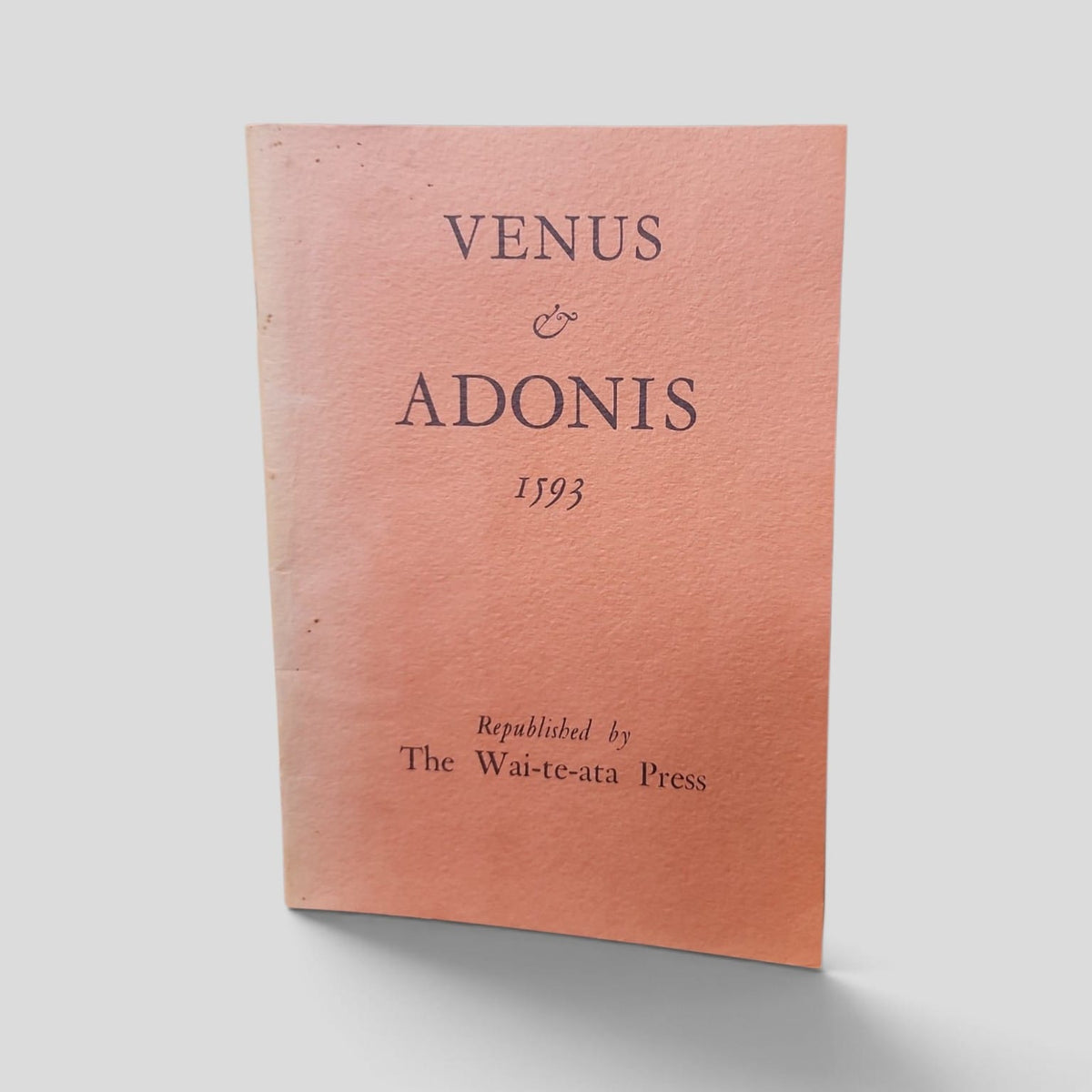 Venus and Adonis by William Shakespeare front cover