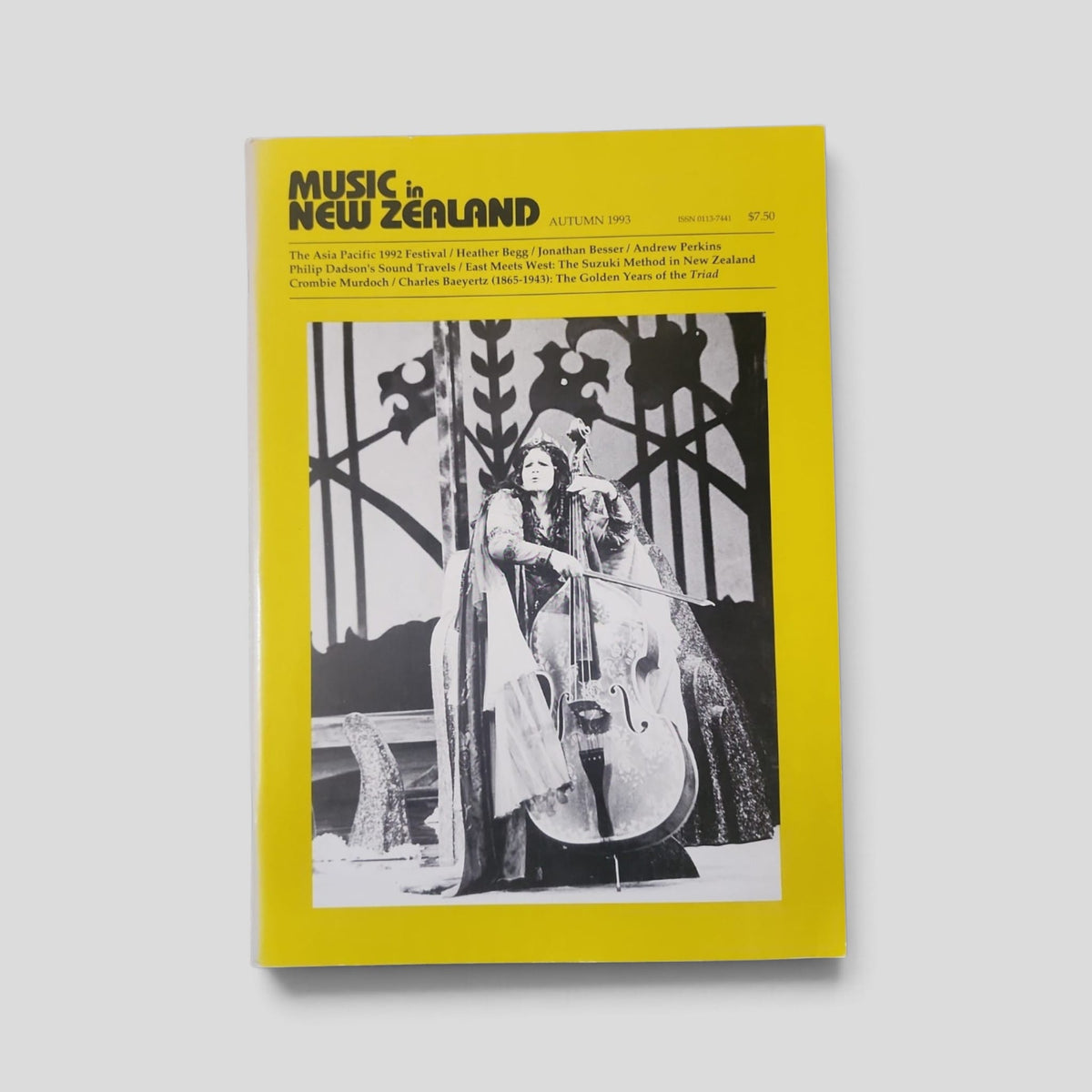 Music in New Zealand Magazine Autumn 1993 No. 20 front cover