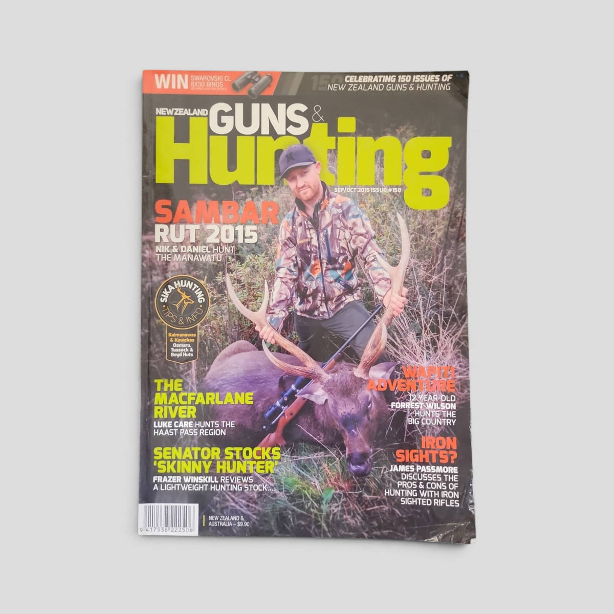 New Zealand Guns &amp; Hunting Magazine – September/October 2015 front cover
