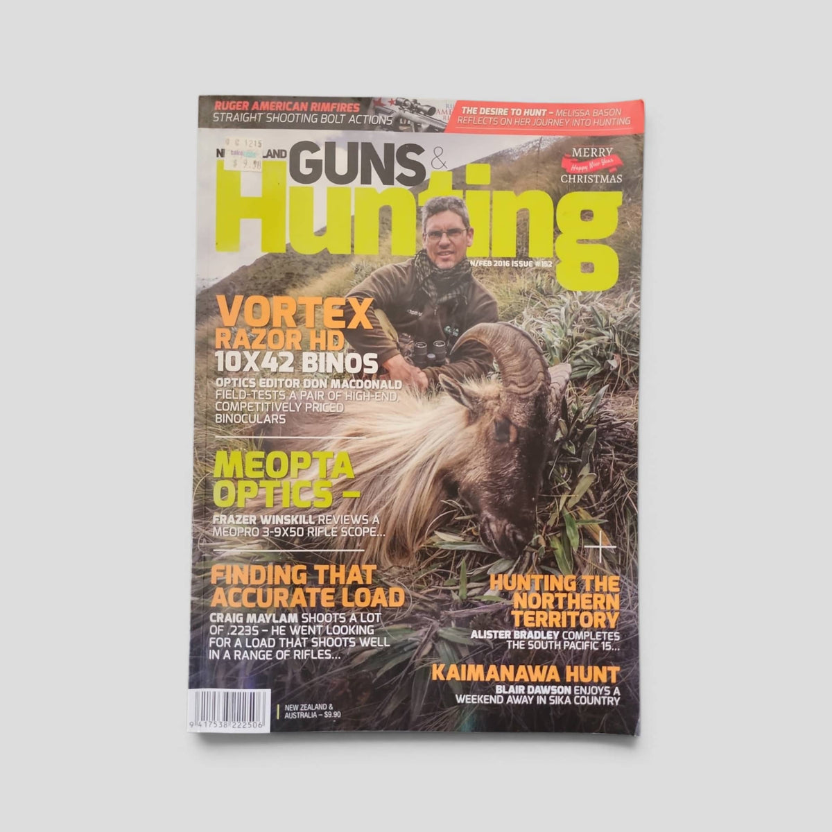 New Zealand Guns &amp; Hunting Magazine – January/February 2016 front cover