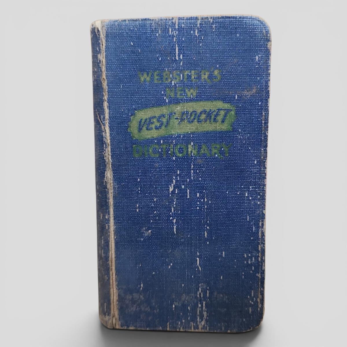 WEBSTER'S NEW VEST-POCKET DICTIONARY OF THE ENGLISH LANGUAGE by E. T. Roe - book cover