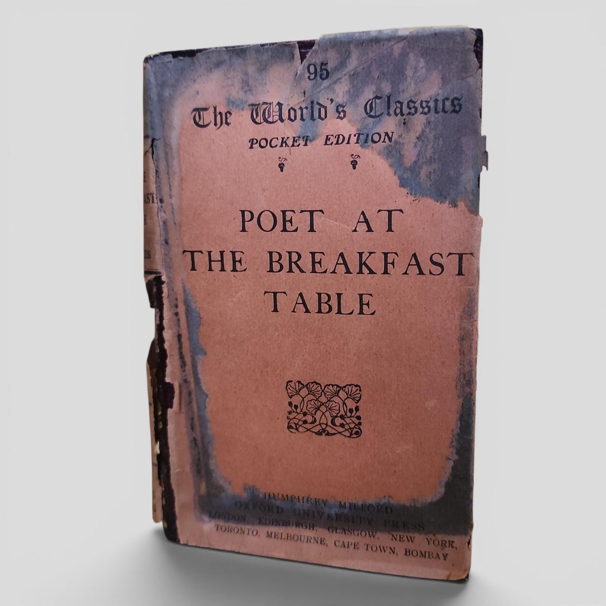 POET AT THE BREAKFAST TABLE by OLIVER WENDELL HOLMES - book cover