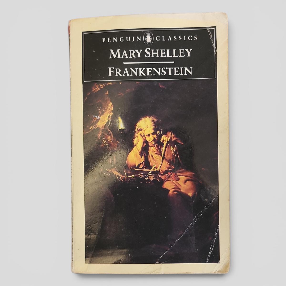 Frankenstein by Mary Shelley - book cover
