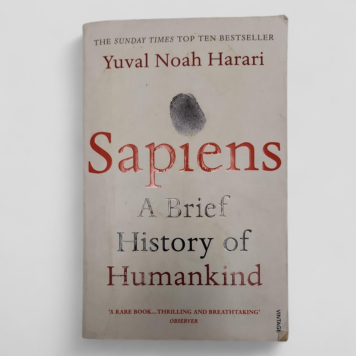 Sapiens by Yuval Noah Harari - book cover