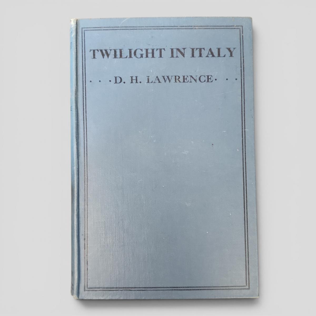 TWILIGHT IN ITALY by D. H. Lawrence - book cover