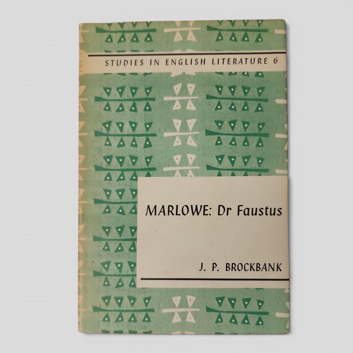 Marlowe: Dr Faustus by J. P. Brockbank - book cover