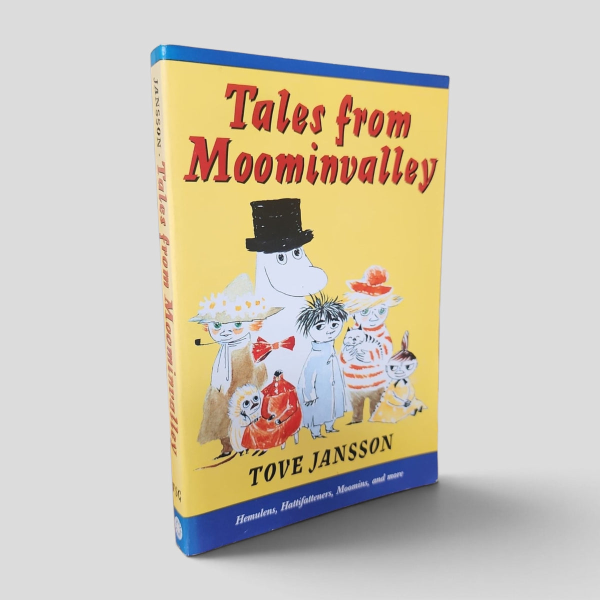 Front cover of Tales from Moominvalley by Tove Jansson — actual used copy.