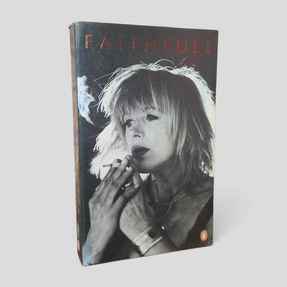 Front cover of Faithfull by Marianne Faithfull with David Dalton — actual used copy.
