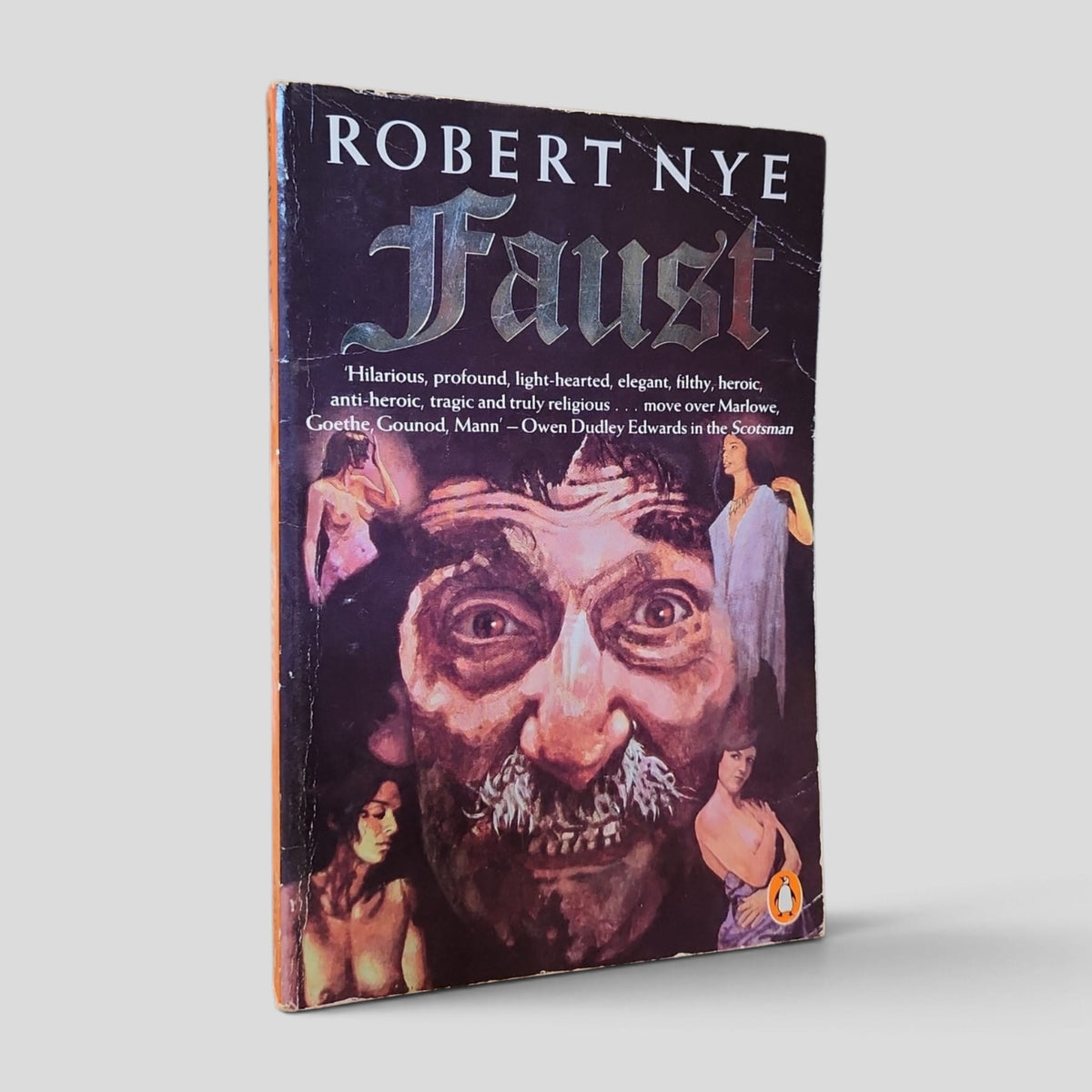 Front cover of the actual copy: Faust by Robert Nye