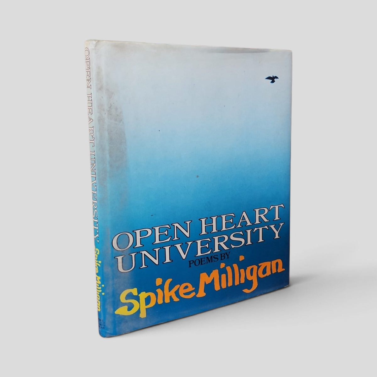 Front cover of the actual copy: Open Heart University: Poems by Spike Milligan