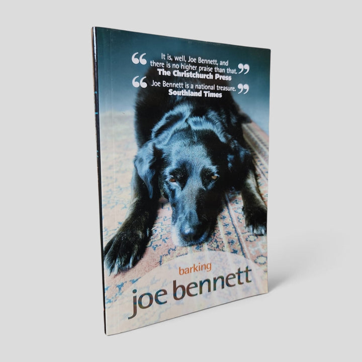 Front cover of Barking by Joe Bennett — actual used copy.