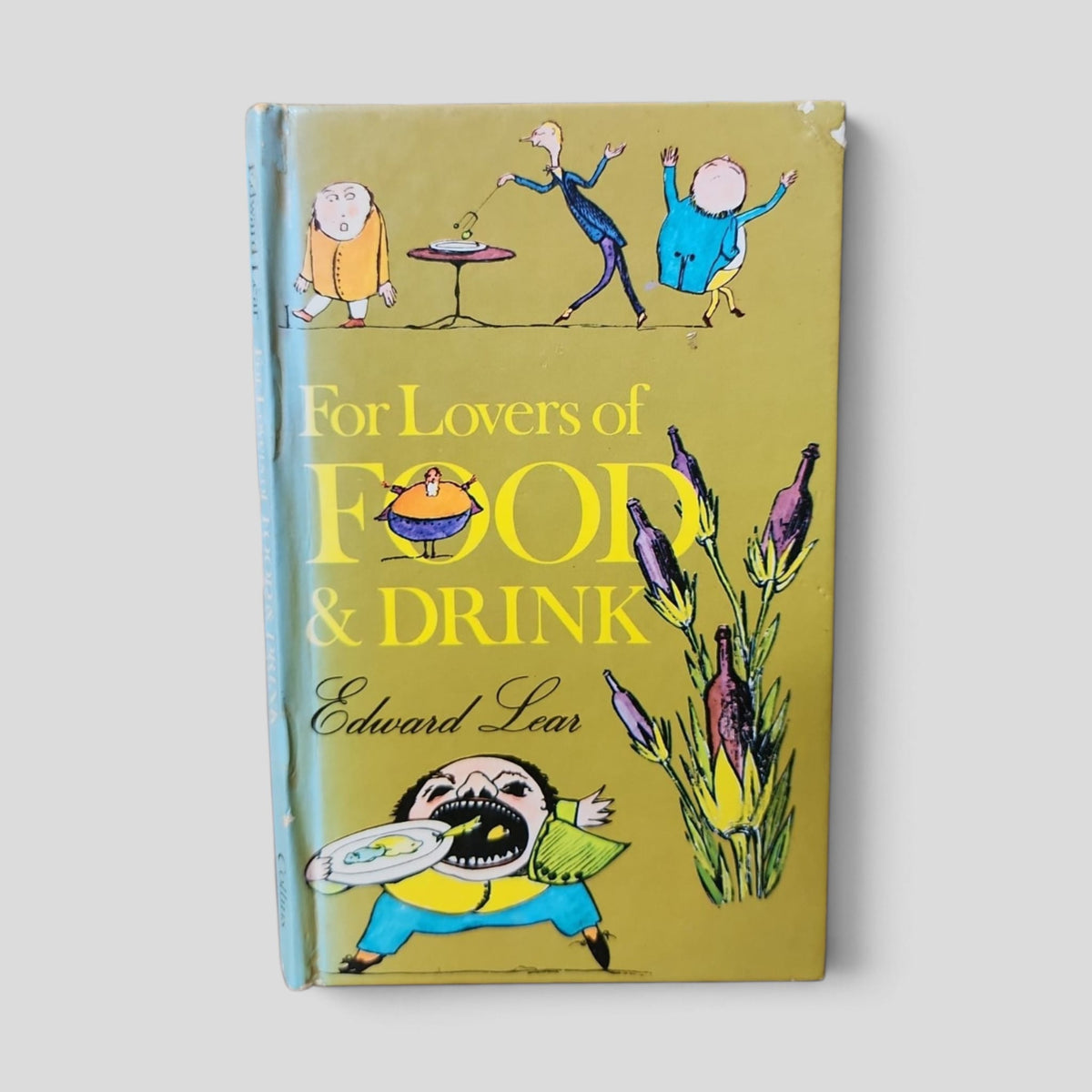 Front cover of For Lovers of Food & Drink by Edward Lear — actual used copy.