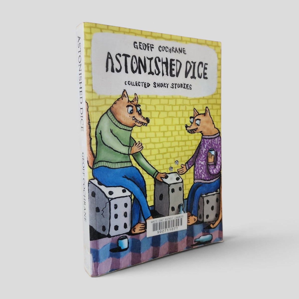 Front cover of Astonished Dice by Geoff Cochrane — actual used copy.