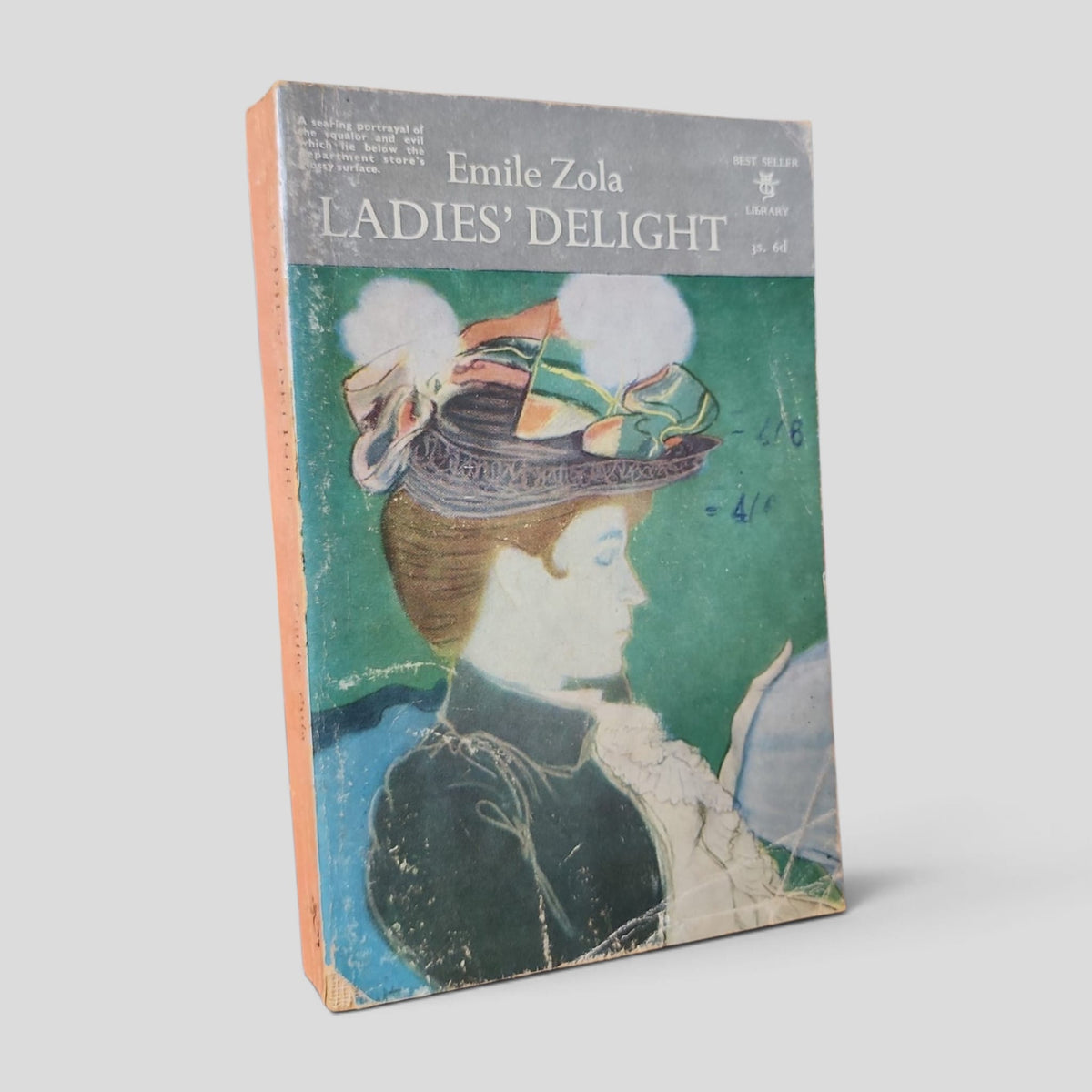 Front cover of Ladies' Delight by Émile Zola — actual used copy.